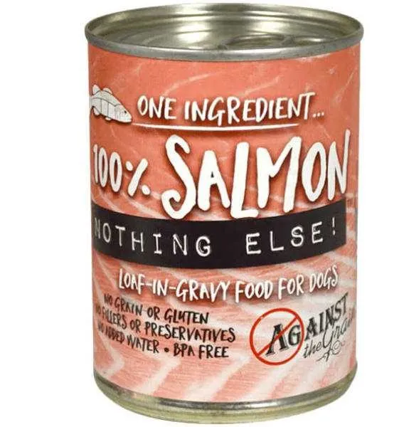 12/11 oz. Against The Grain Nothing Else- One Ingredient Salmon Dog Food - Health/First Aid